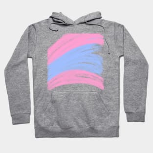 Pink blue watercolor abstract art design Hoodie